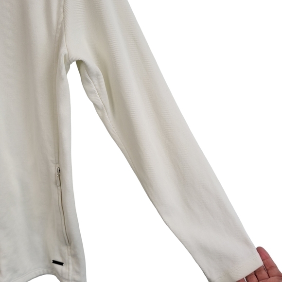 Cutter & Buck Ladies Journey Supima Flatback Full Zip Knit Jacket Medium - Picture 5 of 12